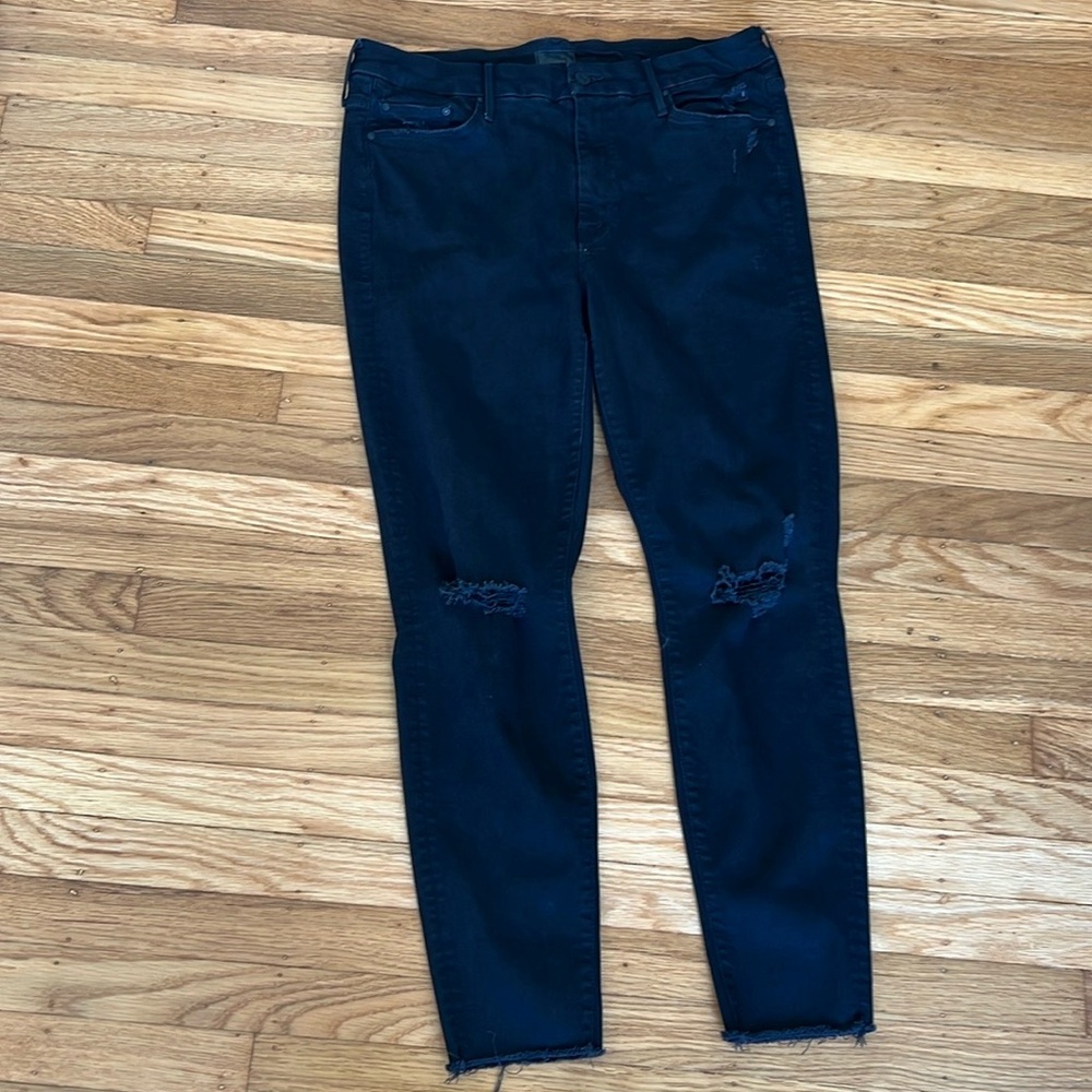 Mother Looker Ankle Fray Jeans
